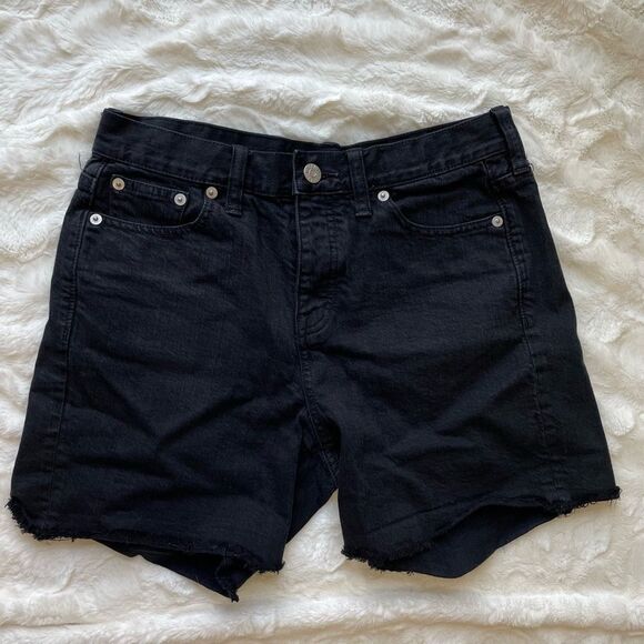 Madewell EUC High Rise Black Denim Short - Women’s 25 - Picture 2 of 8